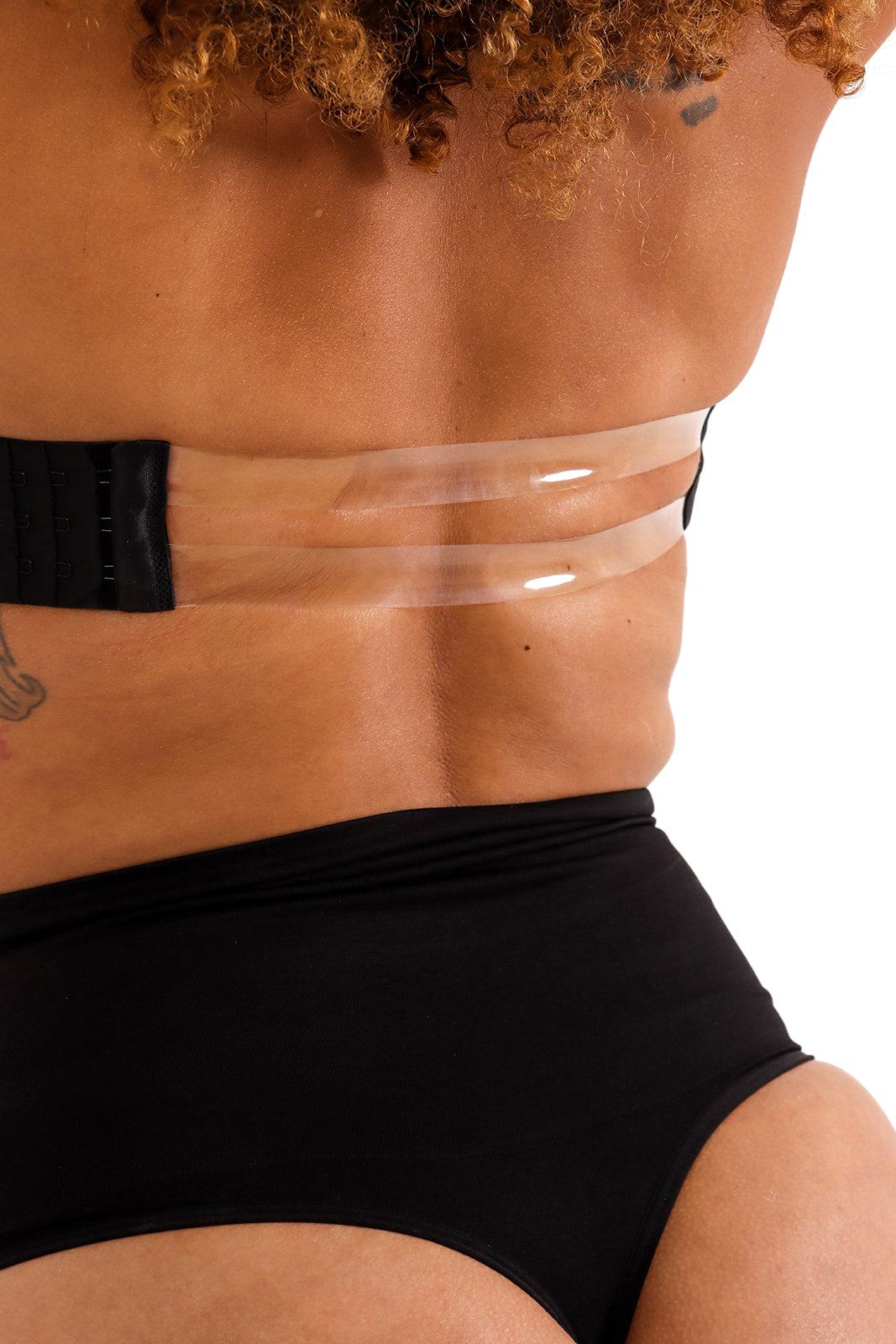 The Transparent Back Bra -Black