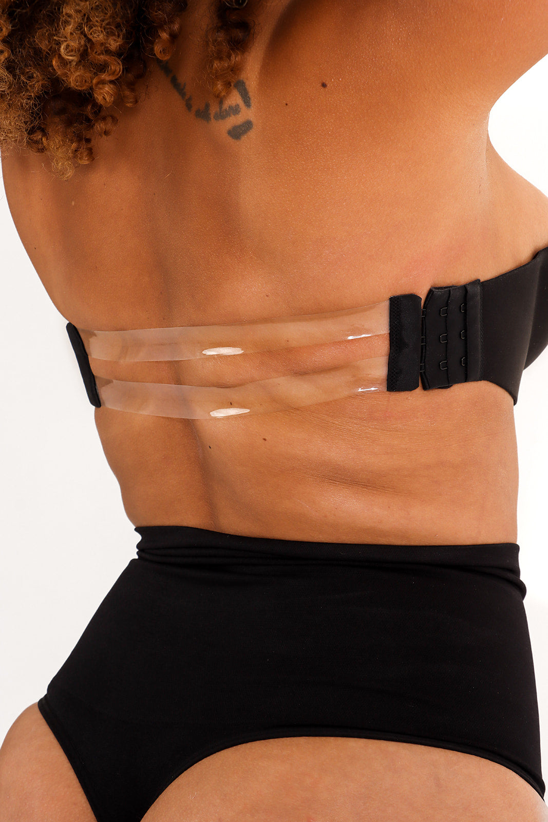 The Transparent Back Bra -Black